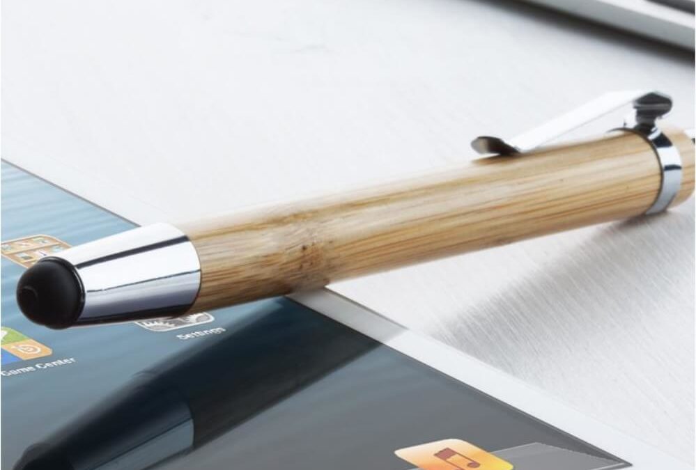 Bambusowy długopis z końcówką dotykową ECO69308