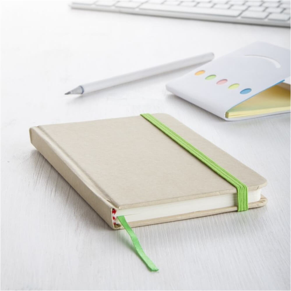 Notebook z papieru ekologicznego z logo ECO90309