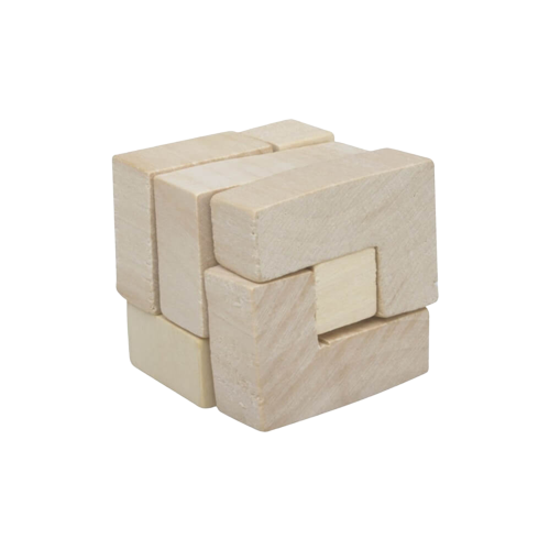 Drewniane puzzle w bawełnianym woreczku
