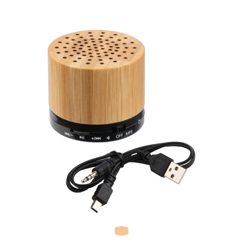 Głośnik Bluetooth drewniany z logo