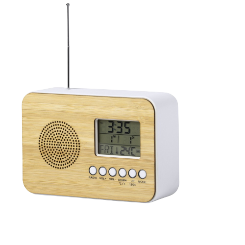 Zegar Radio z logo firmy