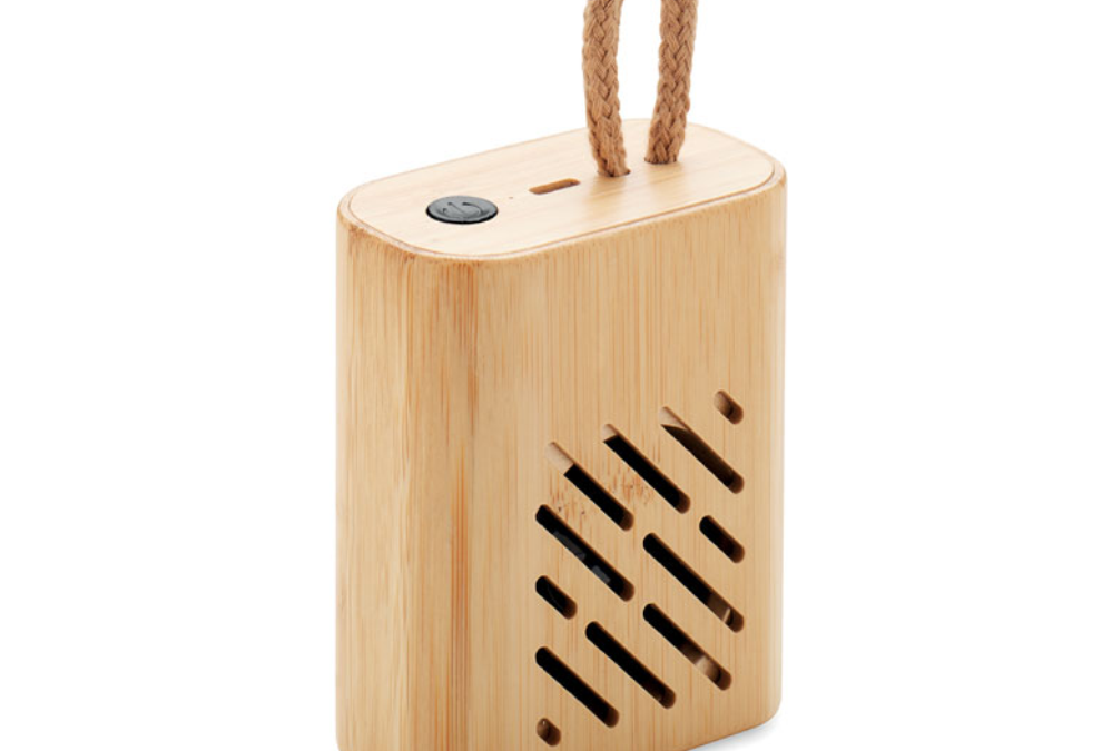 Głośnik bambusowy z logo ECO6813-18